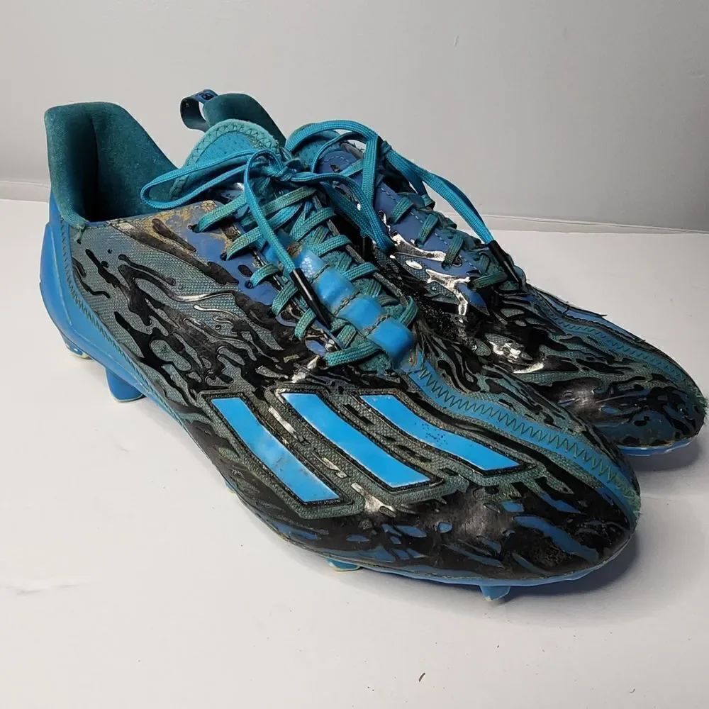 Adidas Adizero 12.0 Poison Football Cleats Panther Cyan Men's Size 11.5 IG7209